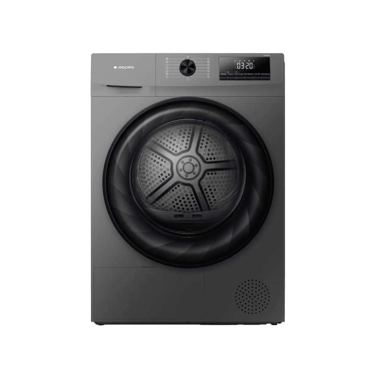 cvx0tkhgfdmbheaor3vk Secadora bomba de calor Aspes ASB800DDX 8kg 14 programas D inox 60 cm - Imagen 1