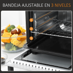 Horno de sobremesa Vulcan Homcom 1400W 16L blanco/negro 28,1x44x32 cm - Imagen 2