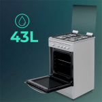 Cocina de gas Svan SKG4501/X 4 zonas 43L 50 cm - Imagen 4