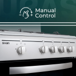 Cocina de gas Svan SKG4501/X 4 zonas 43L 50 cm - Imagen 5